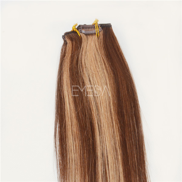 Full Cuticle Shedding Tangle Free ombre clip in hair extension CX023